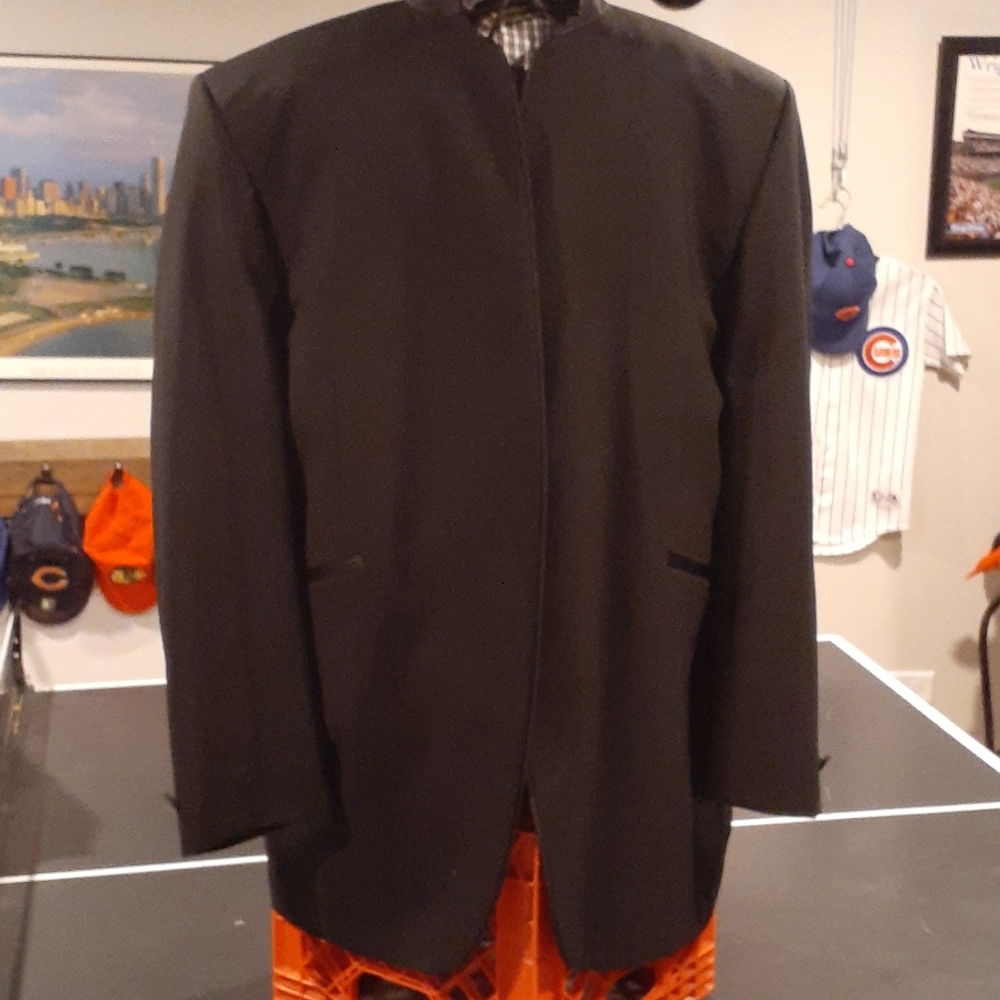 Big & Tall 3 Piece Tux with Stand Collar  52L